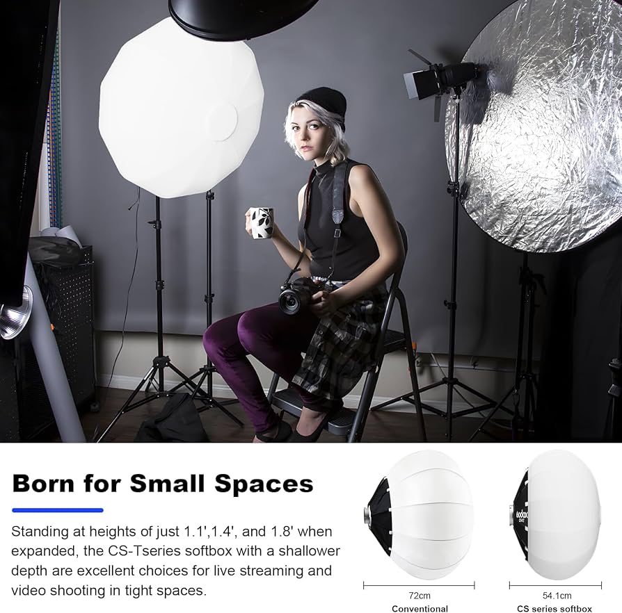 Amazon.com : Godox CS-85T Lantern Softbox 33.5in/ 85cm Quick